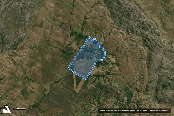 Imagem de satélite de LOTE 13 DO LOT. CANJICAS / Parte 1 em Cavalcante - GO