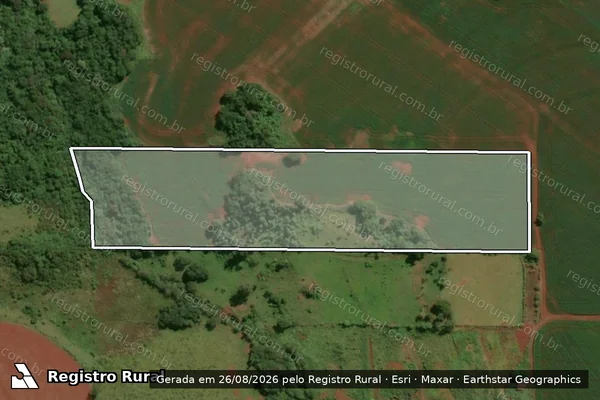 Imagem de satélite de LOTE RURAL N° 252 - Parcela 1 em Assis Chateaubriand - PR