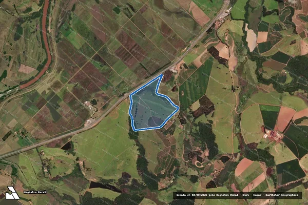 Imagem de satélite de Barro Branco - Total em Careaçu - MG