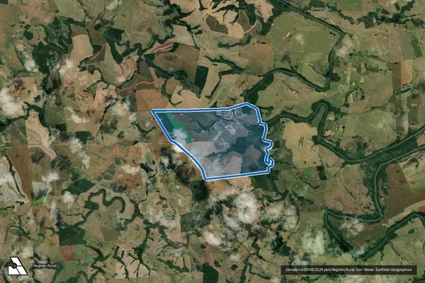 Imagem de satélite de FAZENDA PANORAMA - Gleba B em Jundiaí do Sul - PR