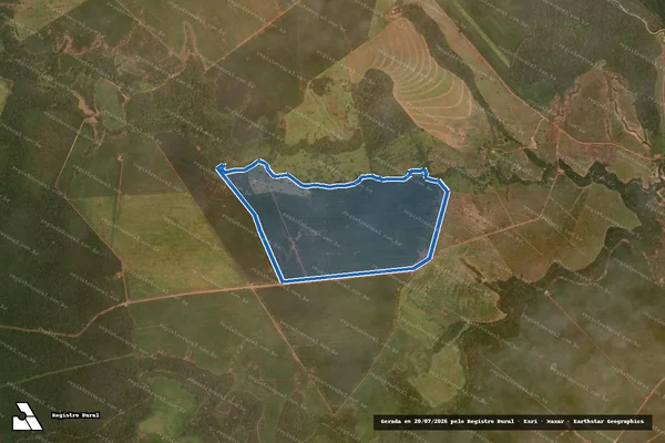 Imagem de satélite de Fazenda São Pedro - Parte 1 em Torixoréu - MT