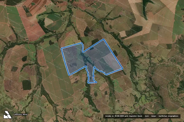 Imagem de satélite de Fazenda Inhumas - PARTE 1 em Quirinópolis - GO