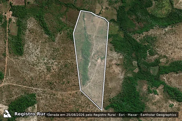 Imagem de satélite de FAZENDA SANTA RITA - Parte 1 em Carolina - MA