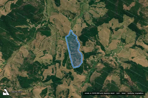 Imagem de satélite de SÍTIO TRIANGULO - Parcela 1 em Belmiro Braga - MG