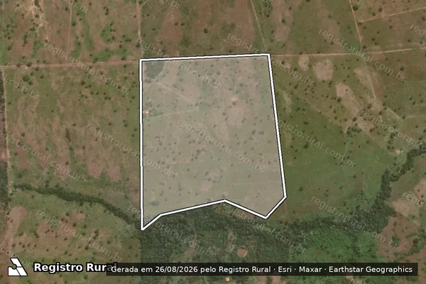 Imagem de satélite de Lote 19, Desmembrado da Parte do Lote 267 do Loteamento Araguacema, 3º Etapa - Lote 19 em Goianorte - TO