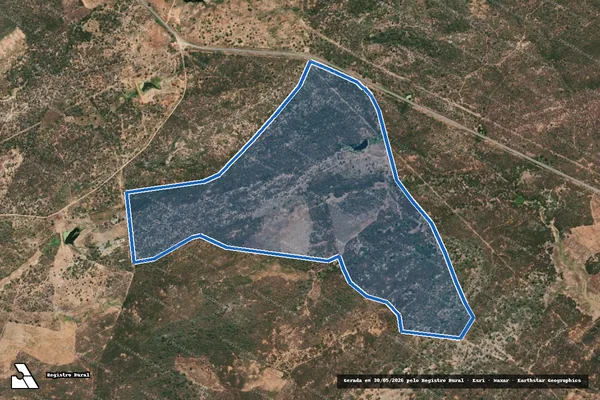Imagem de satélite de SITIO ALEGRE ? LOTE 0271 - Parte 1 em Arneiroz - CE
