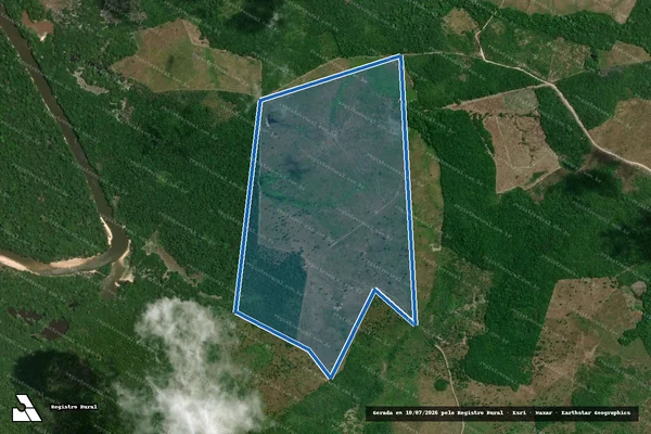Imagem de satélite de FAZENDA SANTA CATARINA II - Parcela 1 em Pedro do Rosário - MA