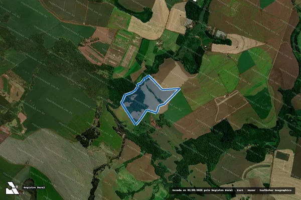 Imagem de satélite de Sitio Canaã - Lote 40-C e Chacara 44 - Parcela 1 em Marilândia do Sul - PR