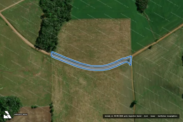 Imagem de satélite de Imóvel rural de Eudes Carlos Giotti e Outros - Estrada - Parcela 1 em Sananduva - RS
