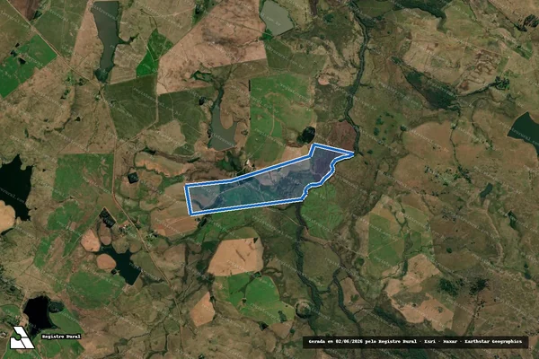 Imagem de satélite de FAZENDA SÃO PEDRO DO ITAPORORÓ em Alegrete - RS