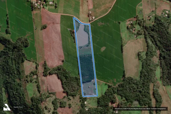 Imagem de satélite de Parte do Lote Rural nº 163-A - Parte do Lote Rural nº 163-A em Miraguaí - RS