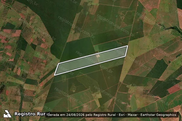 Imagem de satélite de RANCHO LUDWIG - Matricula_9176 em Nova Andradina - MS