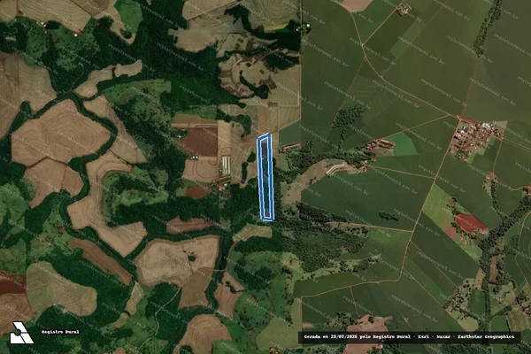 Imagem de satélite de Parte Destacada do Lote Rural 05, da subdivisão do Lote nº 8-B, da Gleba nº 5-A, Colônia “B”, Santa Helena e Sol de Maio /  Lote Rural 05-M.2 em Toledo - PR