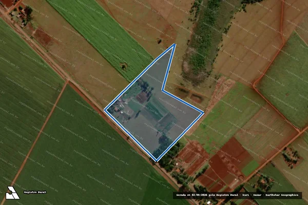 Imagem de satélite de Projeto de Assentamento Eldorado II - Lote  348 em Sidrolândia - MS