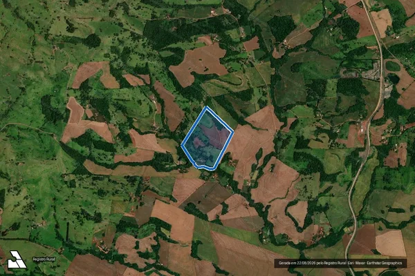 Imagem de satélite de SITIO FORCELLINI - PARCELA em Santa Lúcia - PR