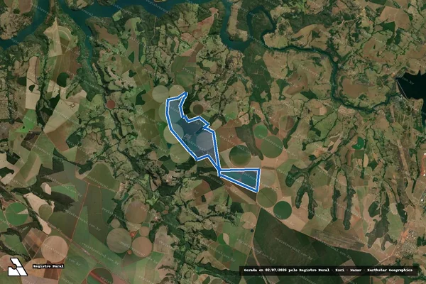 Imagem de satélite de FAZENDA JC AROEIRA - FAZENDA JC AROEIRA em Nova Ponte - MG