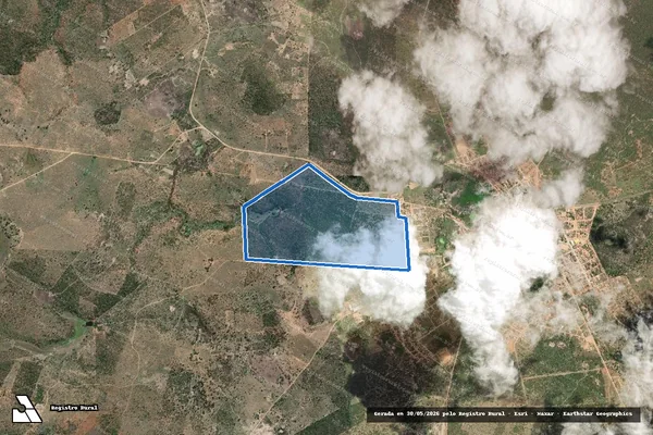Imagem de satélite de FAZENDA SOSSEGO - Parte 1 em Boa Vista do Tupim - BA