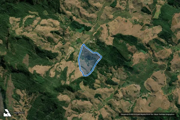 Imagem de satélite de FAZENDA ARANHAS - Parcela 1 em Rosário da Limeira - MG