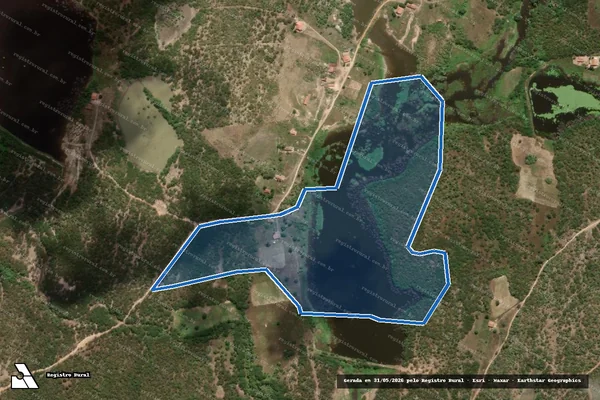 Imagem de satélite de SITIO BOM JARDIM - Parte 1 em Jaguaretama - CE