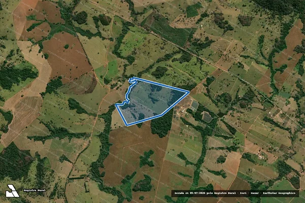 Imagem de satélite de FAZENDA CÓRREGO FUNDO - GLEBA 03 em Inhumas - GO