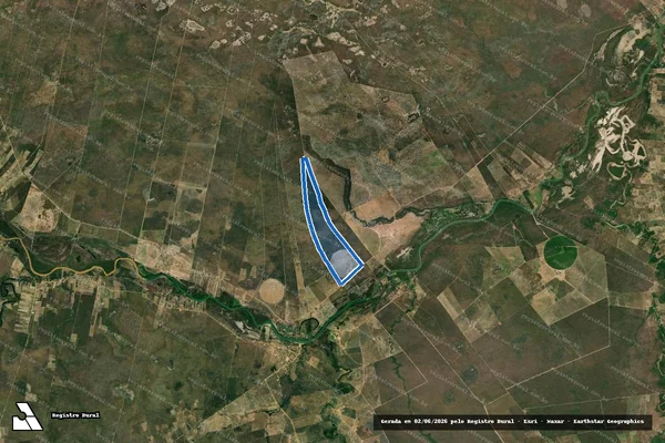 Imagem de satélite de FAZENDA SANTA CÉCILIA - FAZENDA SANTA CECÍLIA - GLEBA A em Cotegipe - BA