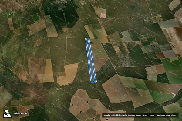 Imagem de satélite de Fazenda São Mateus II - Parte única em Baianópolis - BA