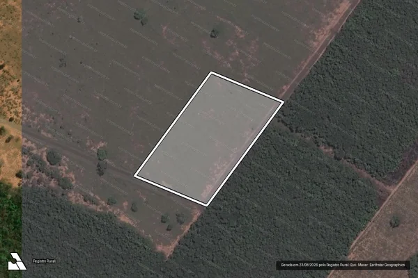 Imagem de satélite de ÁREA DESMEMBRADA - GLEBA 02B - PARTE DA FAZENDA PONTAL - PARCELA 23 em Campo Grande - MS
