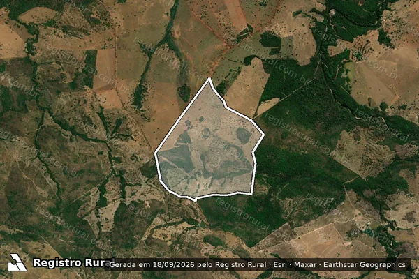 Imagem de satélite de FAZENDA CERVO, SÃO JOÃO E SANTA IZABEL - Parte 1 em Goiás - GO
