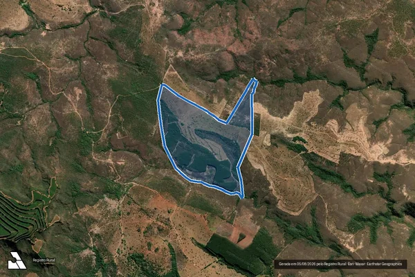 Imagem de satélite de FAZENDA NERIS - Parte 1 em Biquinhas - MG