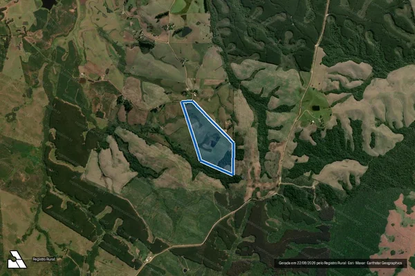 Imagem de satélite de PE RENASCER - LOTE 67 em Canguçu - RS