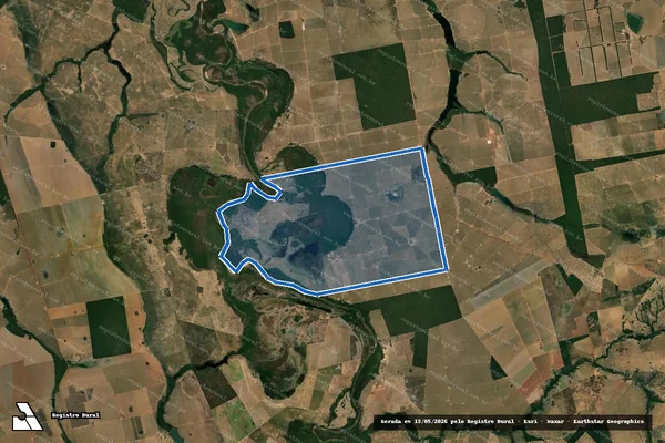 Imagem de satélite de Fazenda Recanto do Sabia - 001 em Jussara - GO