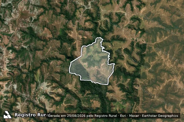 Imagem de satélite de Fazenda Verdete - Parte 1 em Quartel Geral - MG