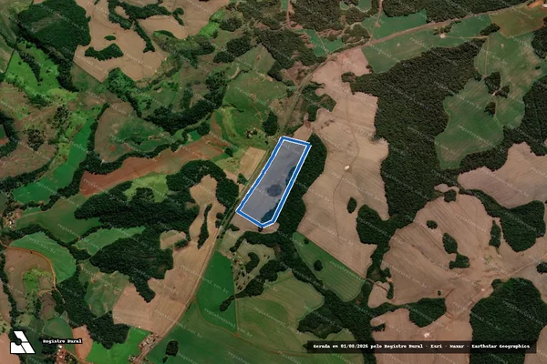Imagem de satélite de Fazenda da Sepultura - Fazenda da Sepultura em Foz do Jordão - PR