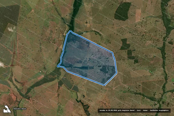 Imagem de satélite de Fazenda Mamão de Cima - Parcela 1 em Itapagipe - MG