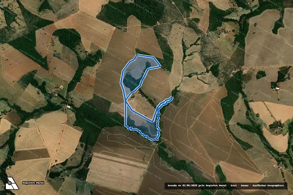 Imagem de satélite de Fazenda São Francisco - PARTE 3 em Bela Vista de Goiás - GO
