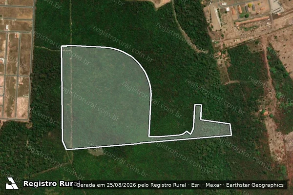 Imagem de satélite de SÍTIO TIA JANE GLEBA REMANESCENTE - GLEBA REMANESCENTE (PARTE 01) em Teresina - PI