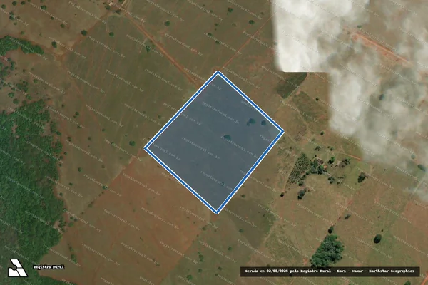 Imagem de satélite de ESTÂNCIA RECANTO DO SOSSEGO - Parcela 1 em Limeira do Oeste - MG