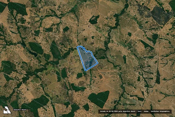 Imagem de satélite de Fazenda Mamoneira - 001 em Fazenda Nova - GO