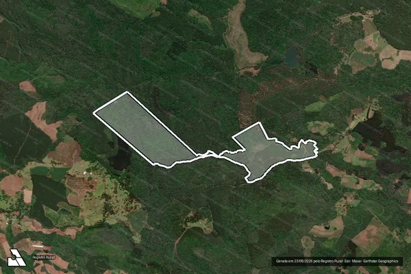 Imagem de satélite de Fazenda Laranjeira 8373 A - Gleba 8373 A1 em Caçador - SC