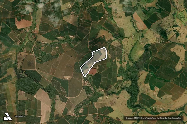 Imagem de satélite de Sítio Recanto da Mata - Sítio Recanto da Mata em Ibiraci - MG