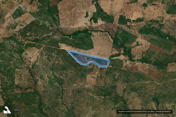 Imagem de satélite de SITIO VALE VERDE Lote 30-B Loteamento Fazenda Santo Antonio, gleba 05, Fls. 02 - 001 em Figueirópolis - TO