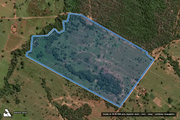 Imagem de satélite de CHACARA BOM JESUS/LOT.CANA BRAVA STºANTONIO - Parte 1 em Porangatu - GO