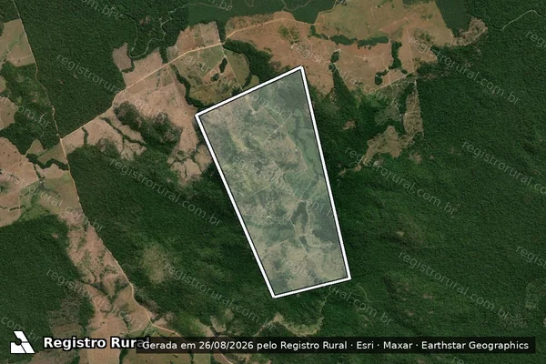 Imagem de satélite de FAZENDA SÃO SEBASTIÃO - ANTONIO WILSON PIMENTEL em Nova Bandeirantes - MT