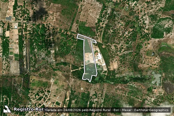 Imagem de satélite de SÍTIO MALCOZINHADO - Parte 1 em Cascavel - CE