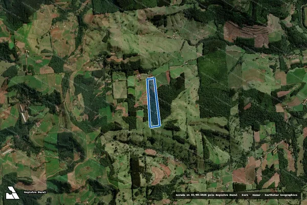 Imagem de satélite de FAZENDA SAUDADES - FAZENDA SAUDADES - GLEBA A em Santiago do Sul - SC