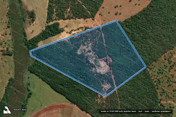 Imagem de satélite de Fazenda Rio Preto - Gleba II em Papagaios - MG