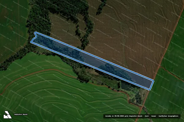 Imagem de satélite de Lote Rural n.º 43-A-3, da Gleba 11 - Col "A" Cvel - Lote Rural n.º 43-A-3, da Gleba 11 - Col "A" Cvel em Braganey - PR
