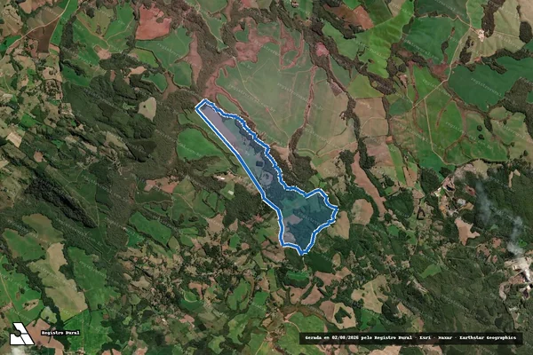 Imagem de satélite de Fazenda Tapera em Piraí do Sul - PR