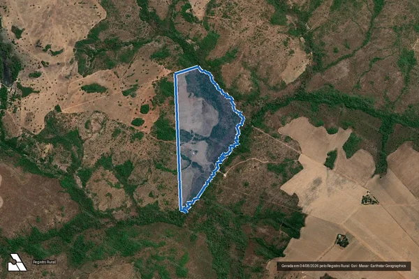 Imagem de satélite de FAZENDA OLHO D AGUA - ÚNICA em Santa Rosa do Tocantins - TO