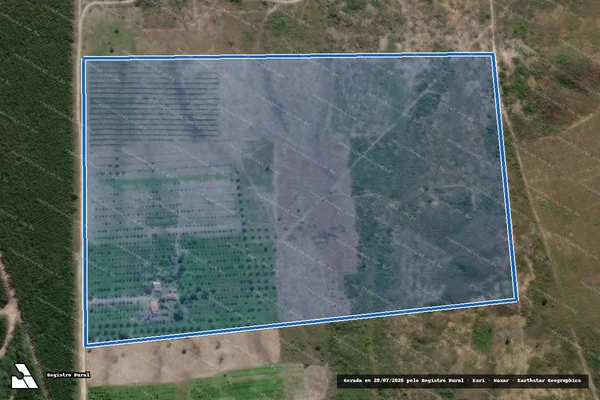 Imagem de satélite de LOTE 05 ? PROJETO DE ASSENTAMENTO SÃO FRANCISCO - LOTE 05 ? P. A. SÃO FRANCISCO em Esplanada - BA